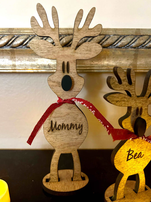 Stand Up Reindeer Christmas Decorations
