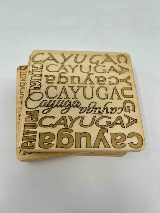 Finger Lakes Letter Coasters