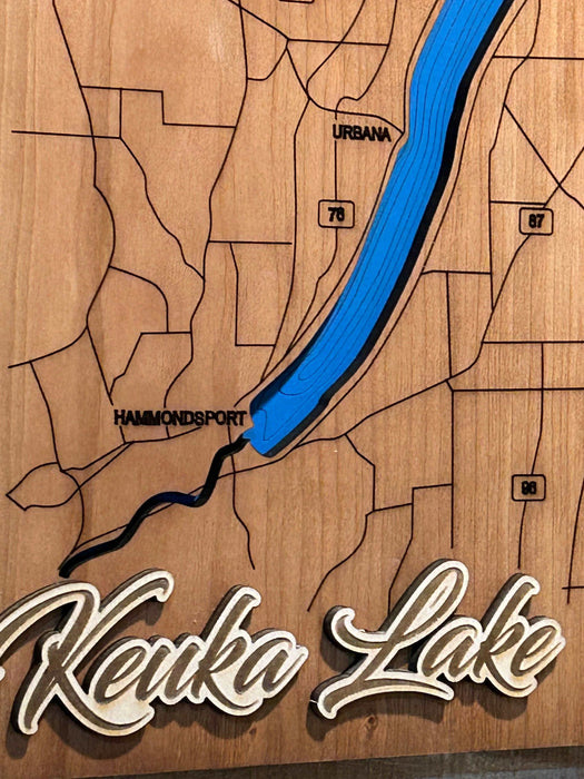 Bathymetric Cherry Lake Map