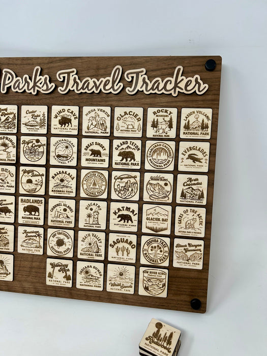US National Parks Wall Display Travel Tracker