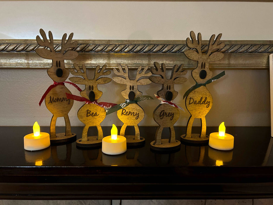 Stand Up Reindeer Christmas Decorations