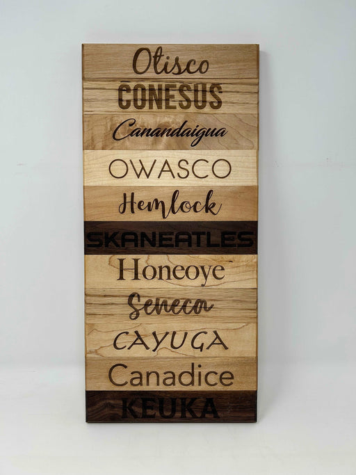 Finger Lakes Names Wall Plaque