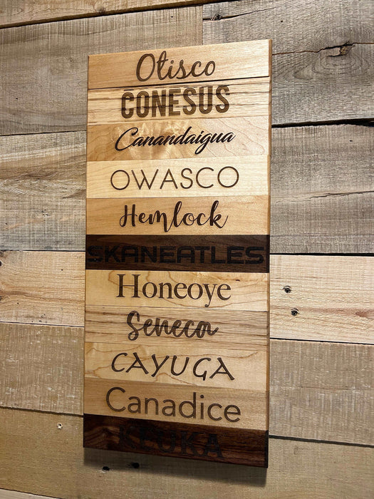 Finger Lakes Names Wall Plaque