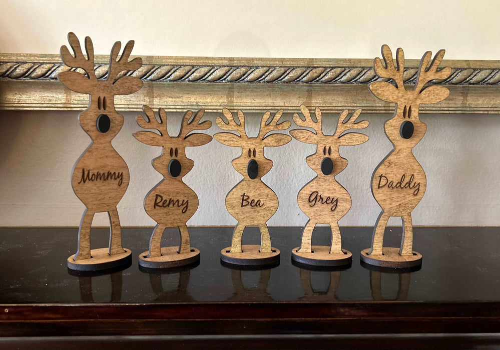 Stand Up Reindeer Christmas Decorations