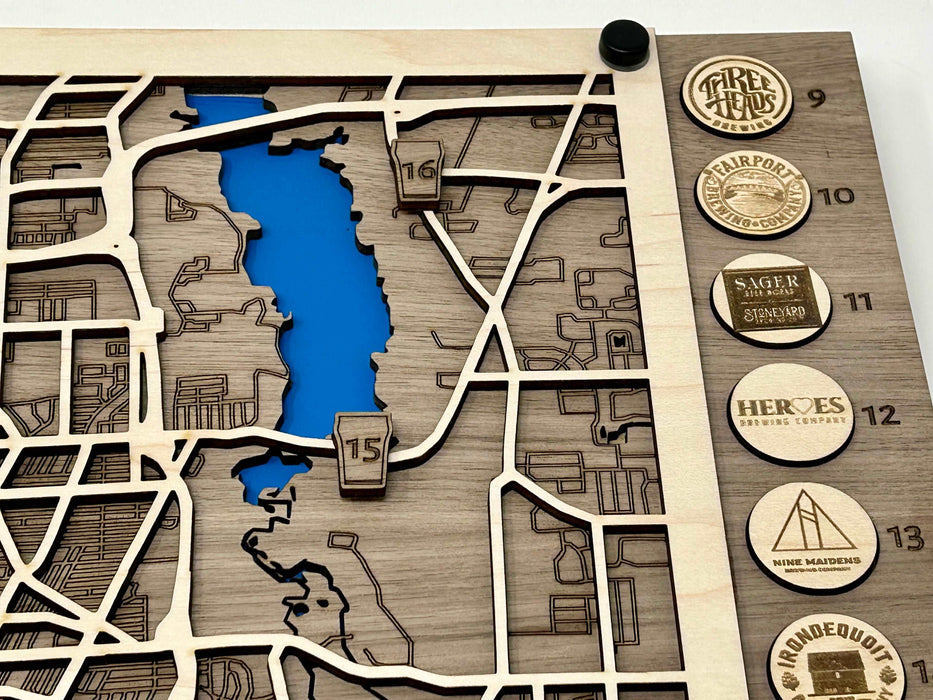 Rochester Craft Brewery Trail Map