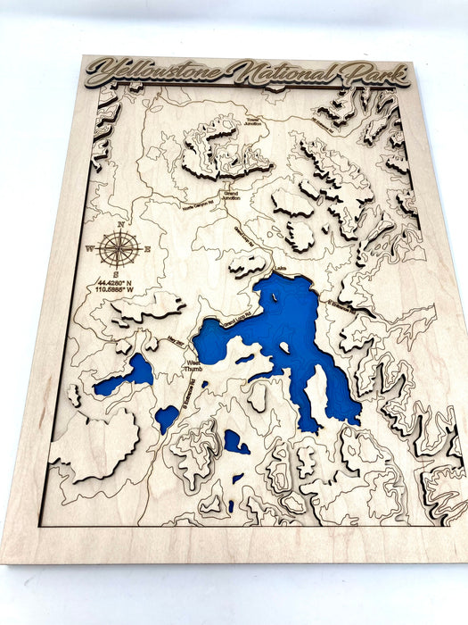Yellowstone National Park Topographic Map