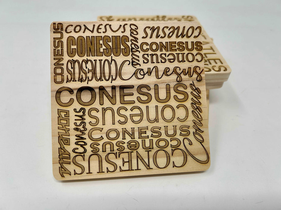 Finger Lakes Letter Coasters