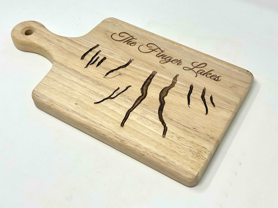 Finger Lakes Topographical Cutting Board