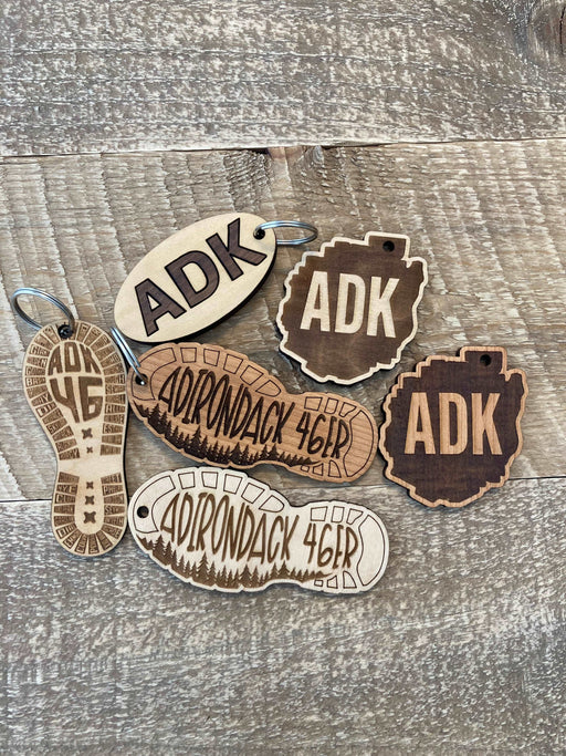 Adirondack Laser-Engraved Keychains | Luggage Pulls | Car Charms