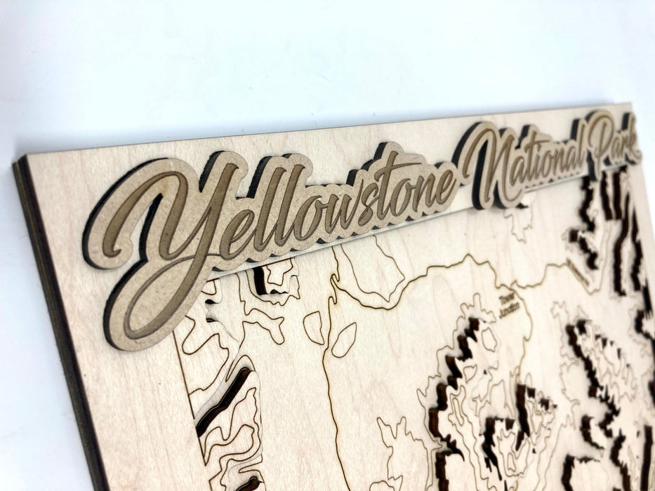Yellowstone National Park Topographic Map