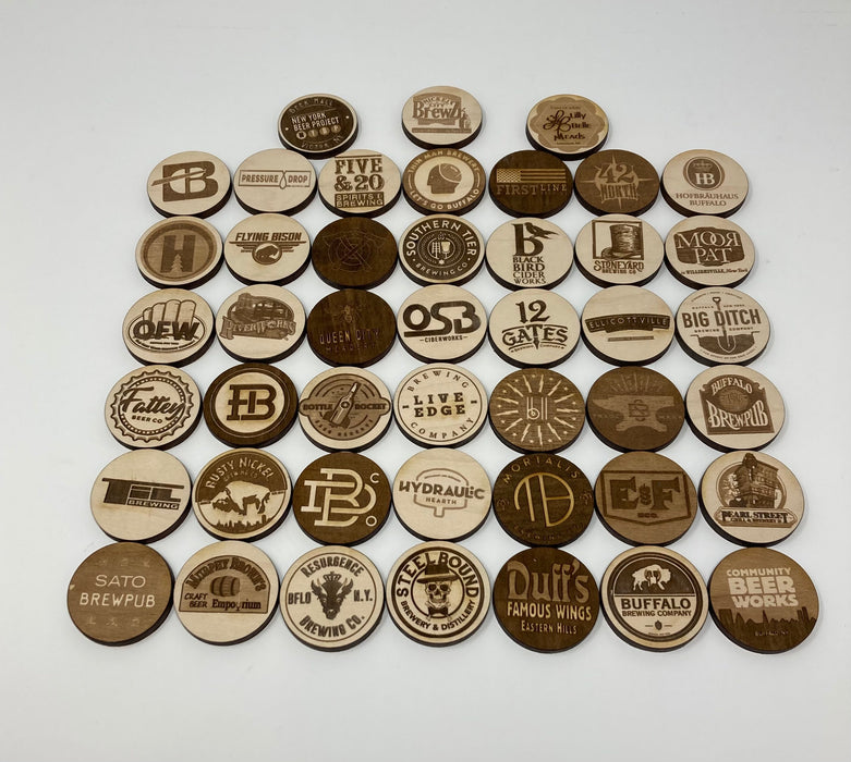The Western NY Craft Brewery Bar Coin Collection
