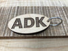 Adirondack ADK Two Tone Laser Engraved Keychain
