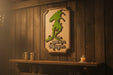 The Green Dragon Inn Sign hanging on a tavern wall