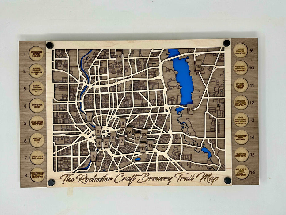 Rochester Craft Brewery Trail Map