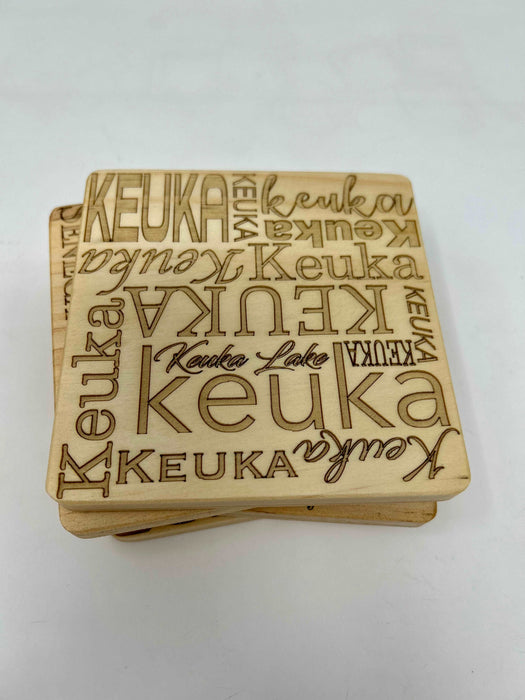 Finger Lakes Letter Coasters