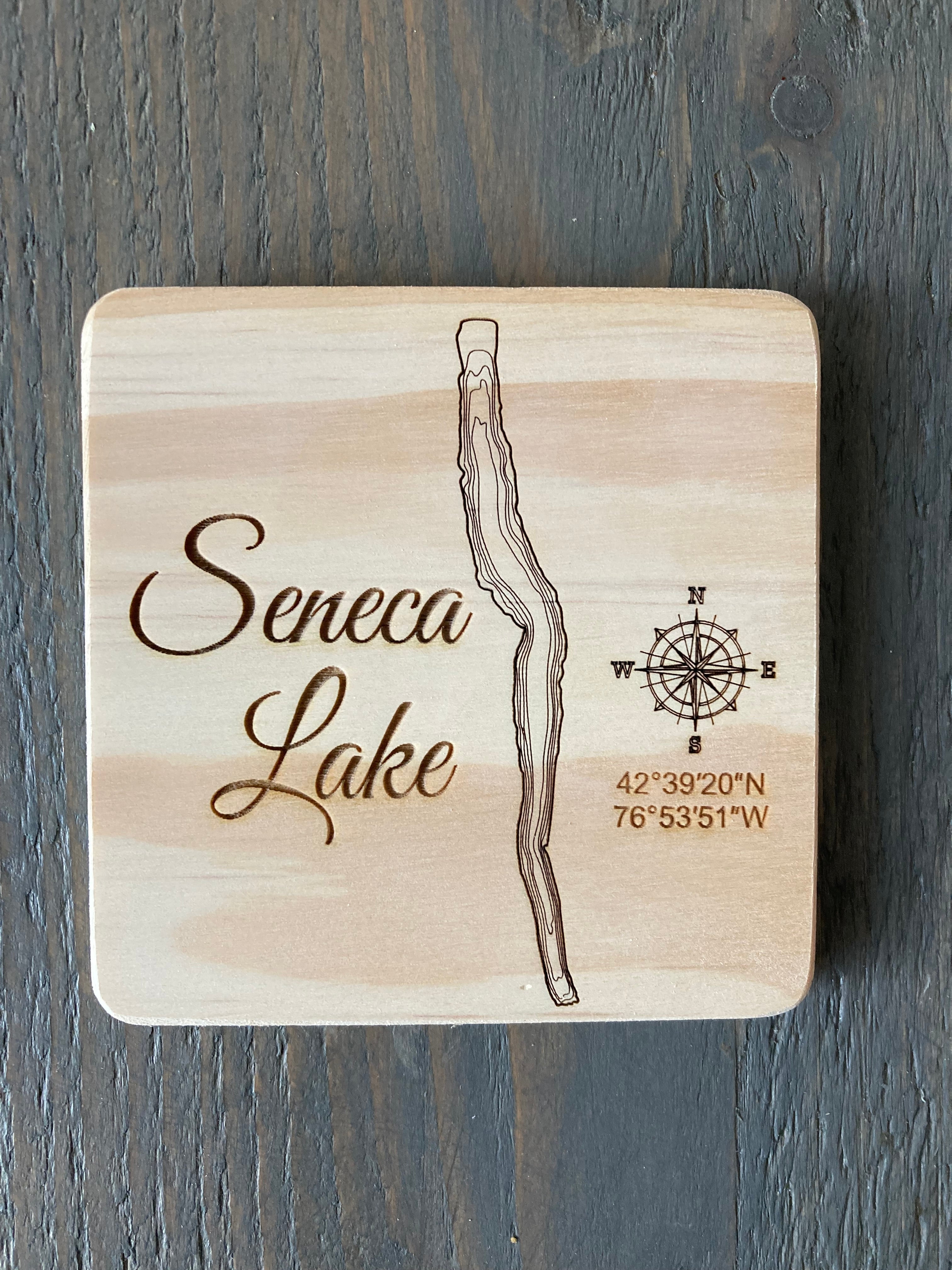 Topographic Finger Lakes Coasters