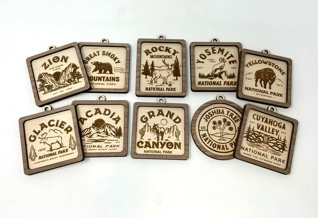 US National Parks Ornaments