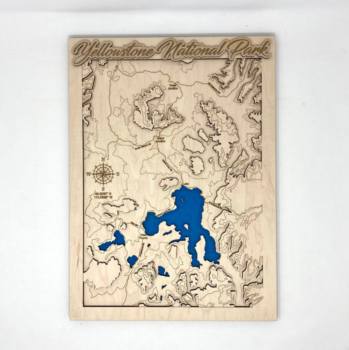 Yellowstone National Park Topographic Map