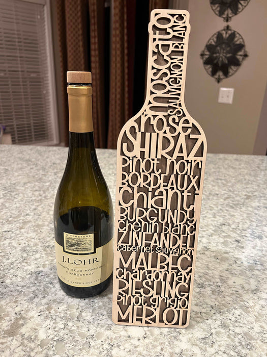 Wine Variety Bottle Art
