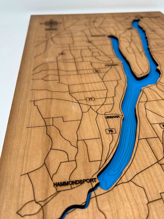 Bathymetric Cherry Lake Map