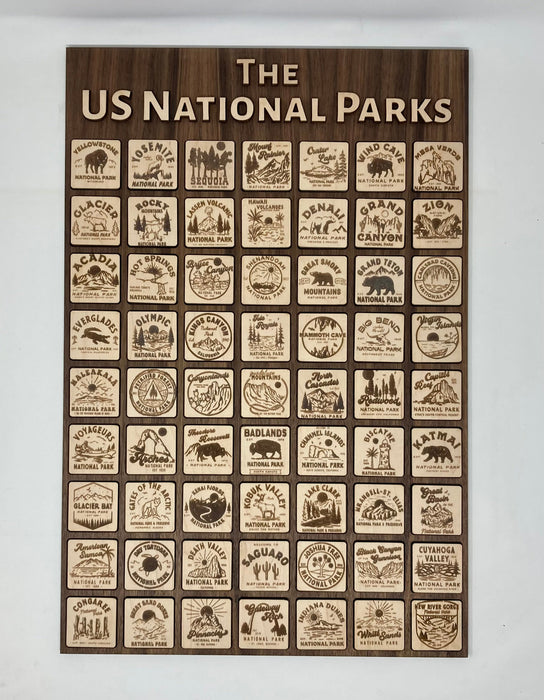 US National Parks Wall Tracker | Bagger