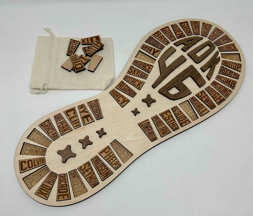 Adirondack Peaks Challenge Hiking Boot Tracker