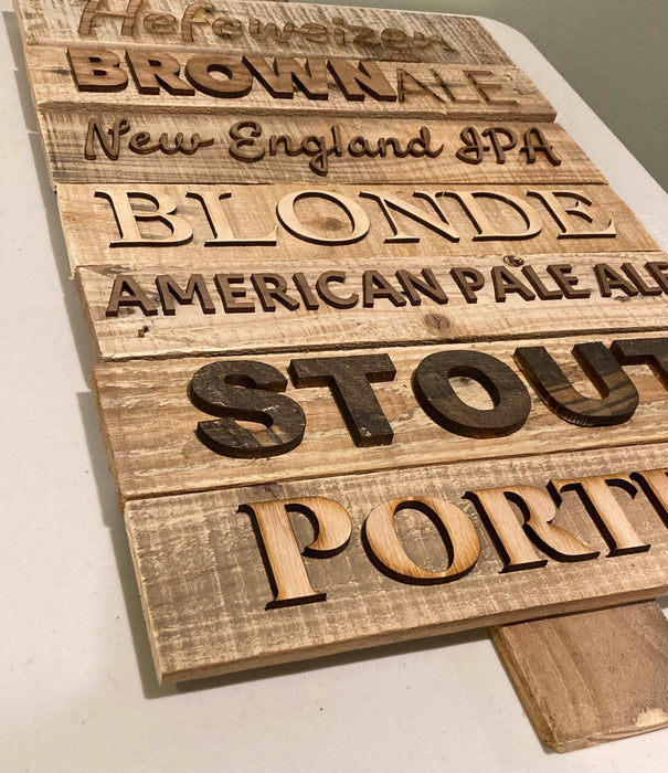 Beer Variety Signs