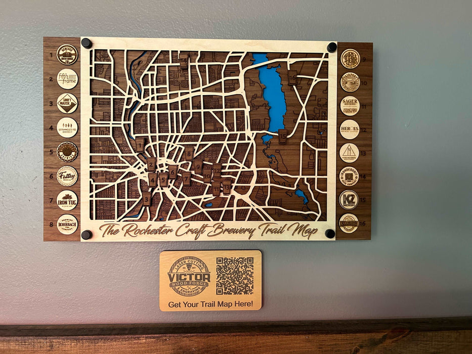 Rochester Craft Brewery Trail Map