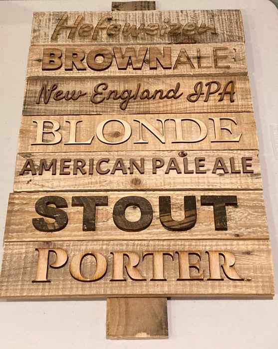 Beer Variety Signs