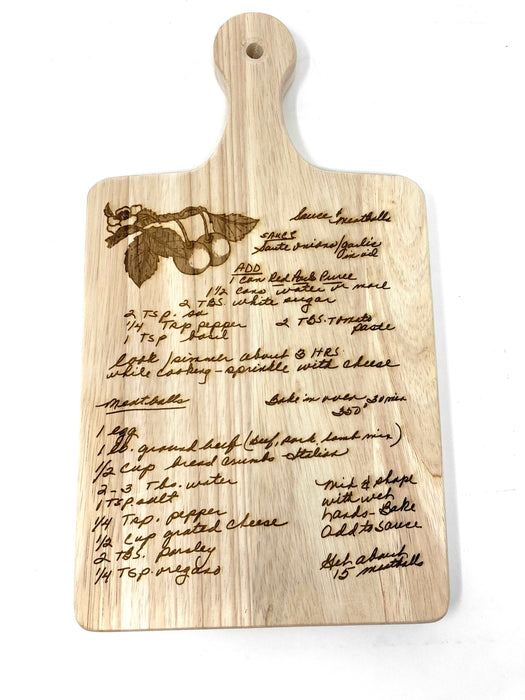 Cutting Board - Recipe Engraving
