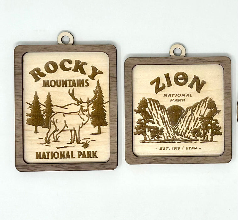 US National Parks Ornaments