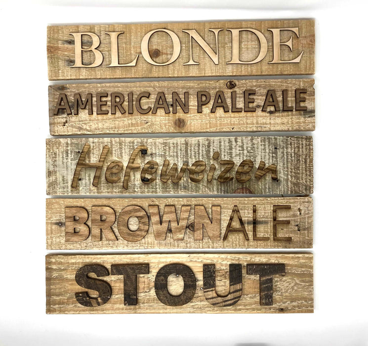Beer Variety Signs