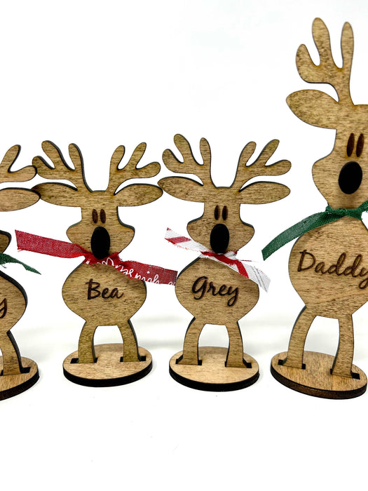 Stand Up Reindeer Christmas Decorations