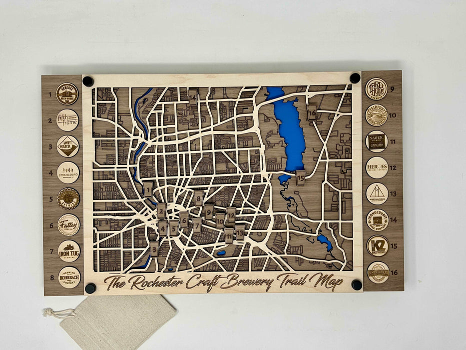 Rochester Craft Brewery Trail Map