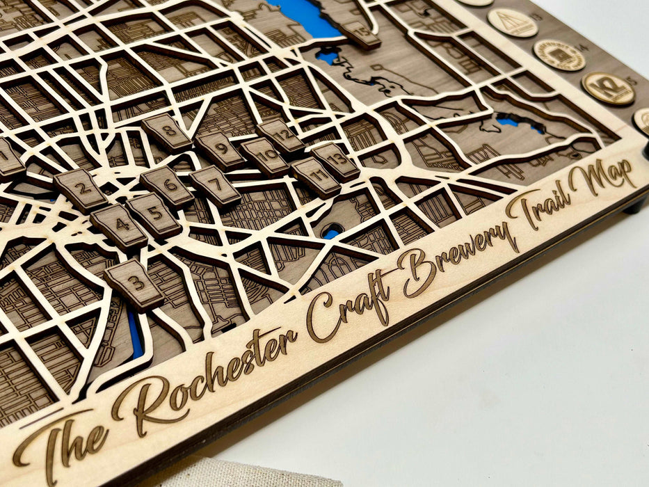 Rochester Craft Brewery Trail Map