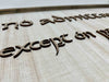LOTR Sign | No Admittance Except on Party Business