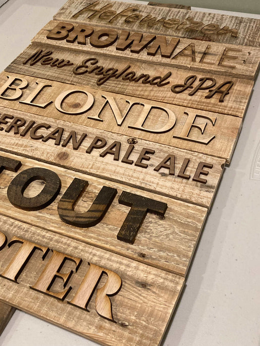 Beer Variety Signs