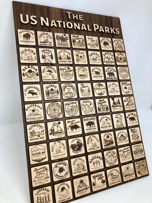 US National Parks Wall Tracker | Bagger