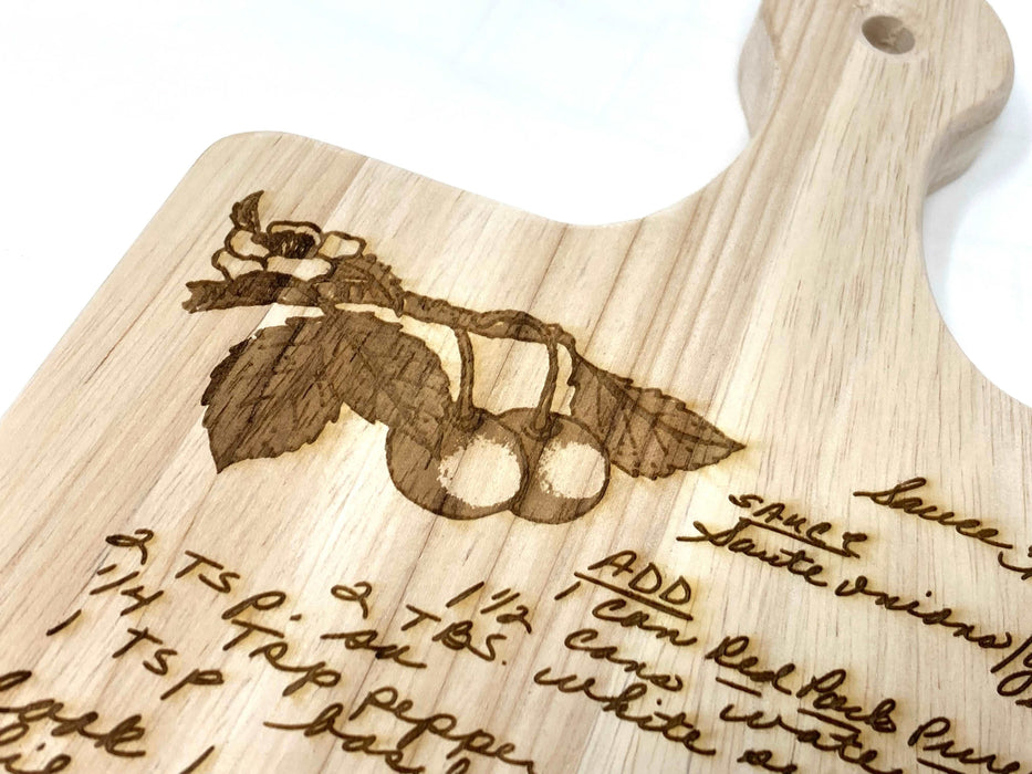 Cutting Board - Recipe Engraving