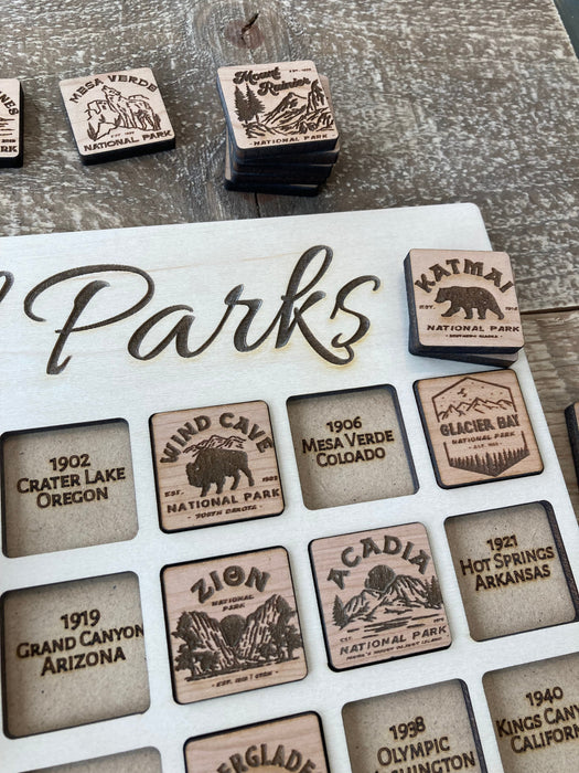 US National Parks Travel Map Tracker