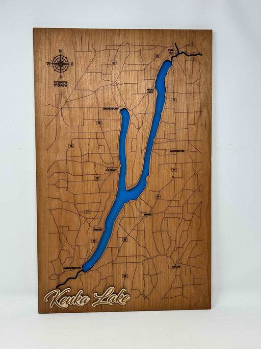 Bathymetric Cherry Lake Map