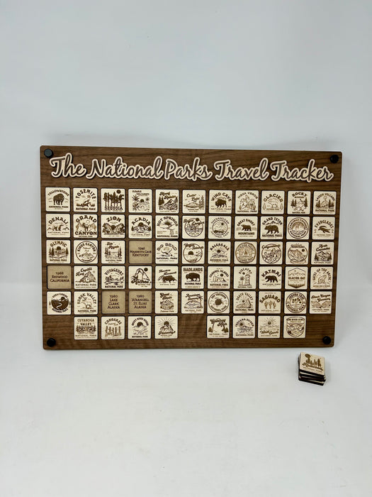 US National Parks Wall Display Travel Tracker