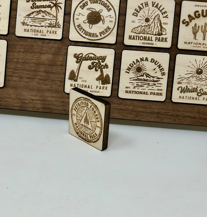US National Parks Wall Display Travel Tracker