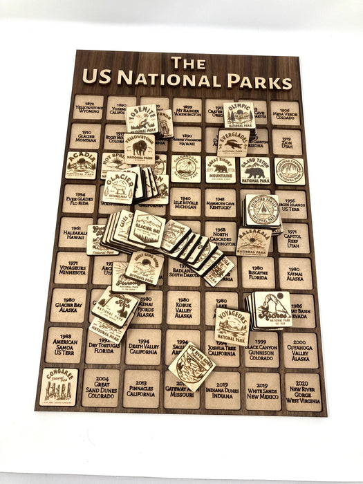 US National Parks Wall Tracker | Bagger