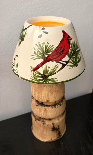 Cardinal and Sycamore Lamp