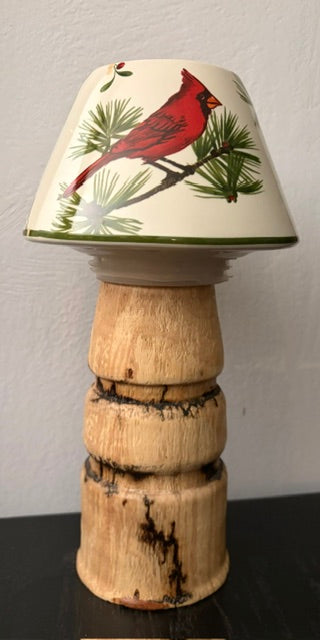 Cardinal and Sycamore Lamp