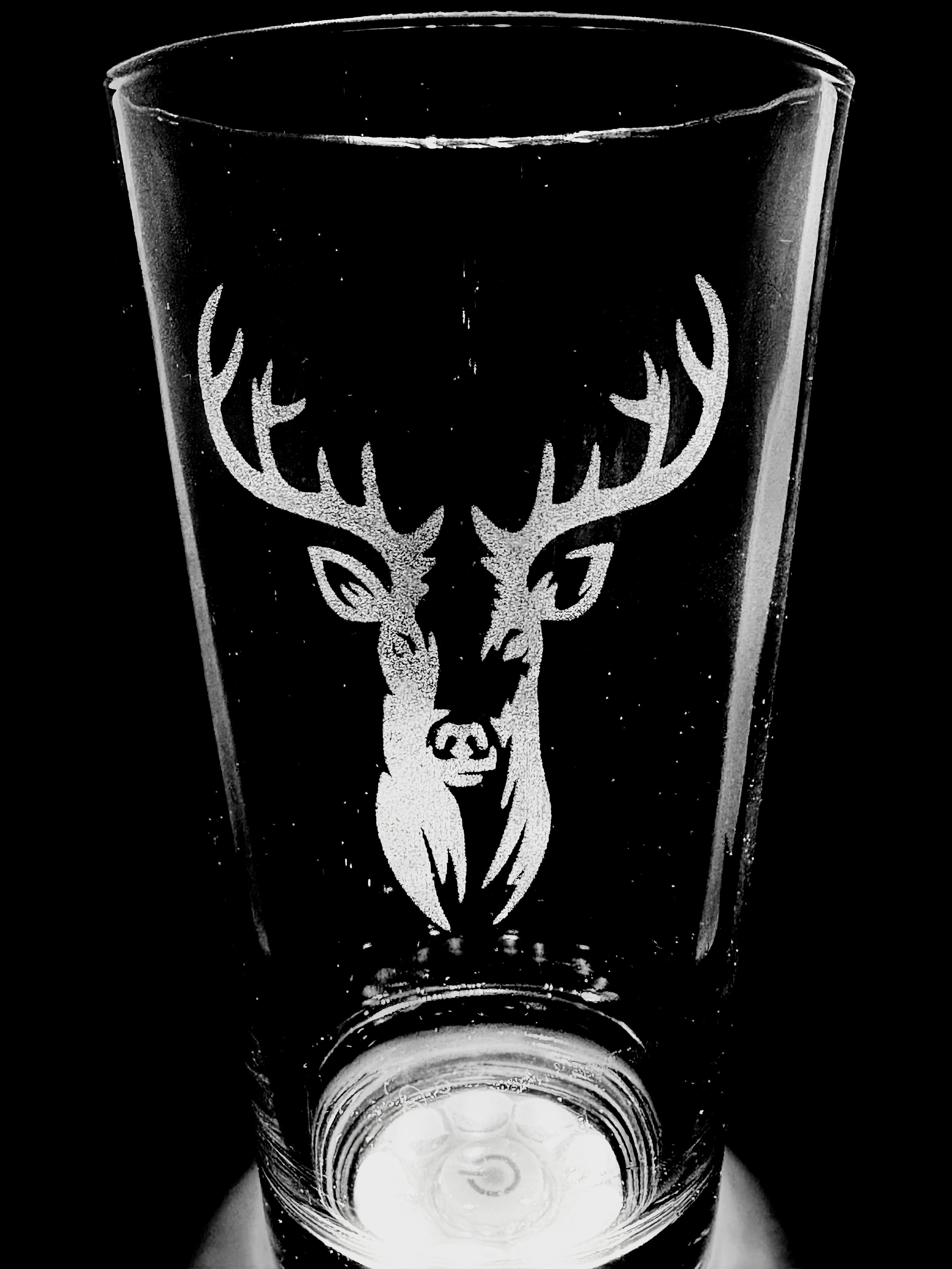 Laser Engraved Pint Glass - handmade beer glasses by Etched in the Finger Lakes | Shop Finger Lakes NY