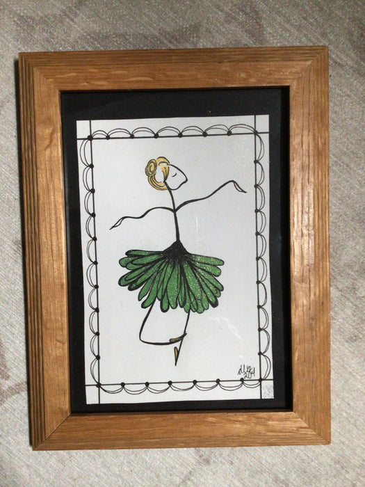 Dancing Green Flower