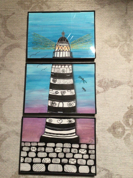Light House 3 frames 5”x7” each