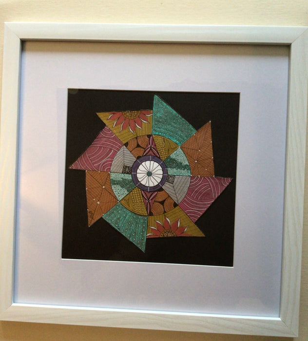 Showy 7 1/2” Mandala with 8 points